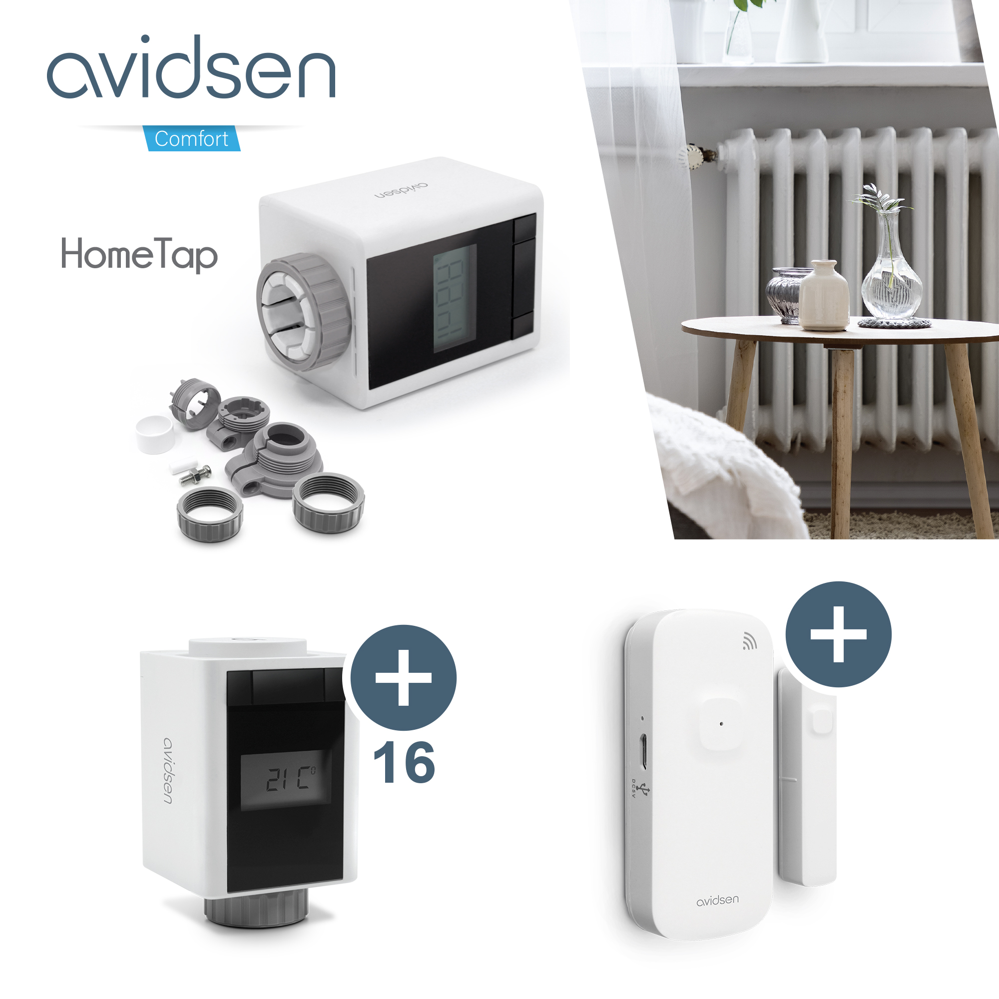 Vanne thermostatique connectée HomeTap