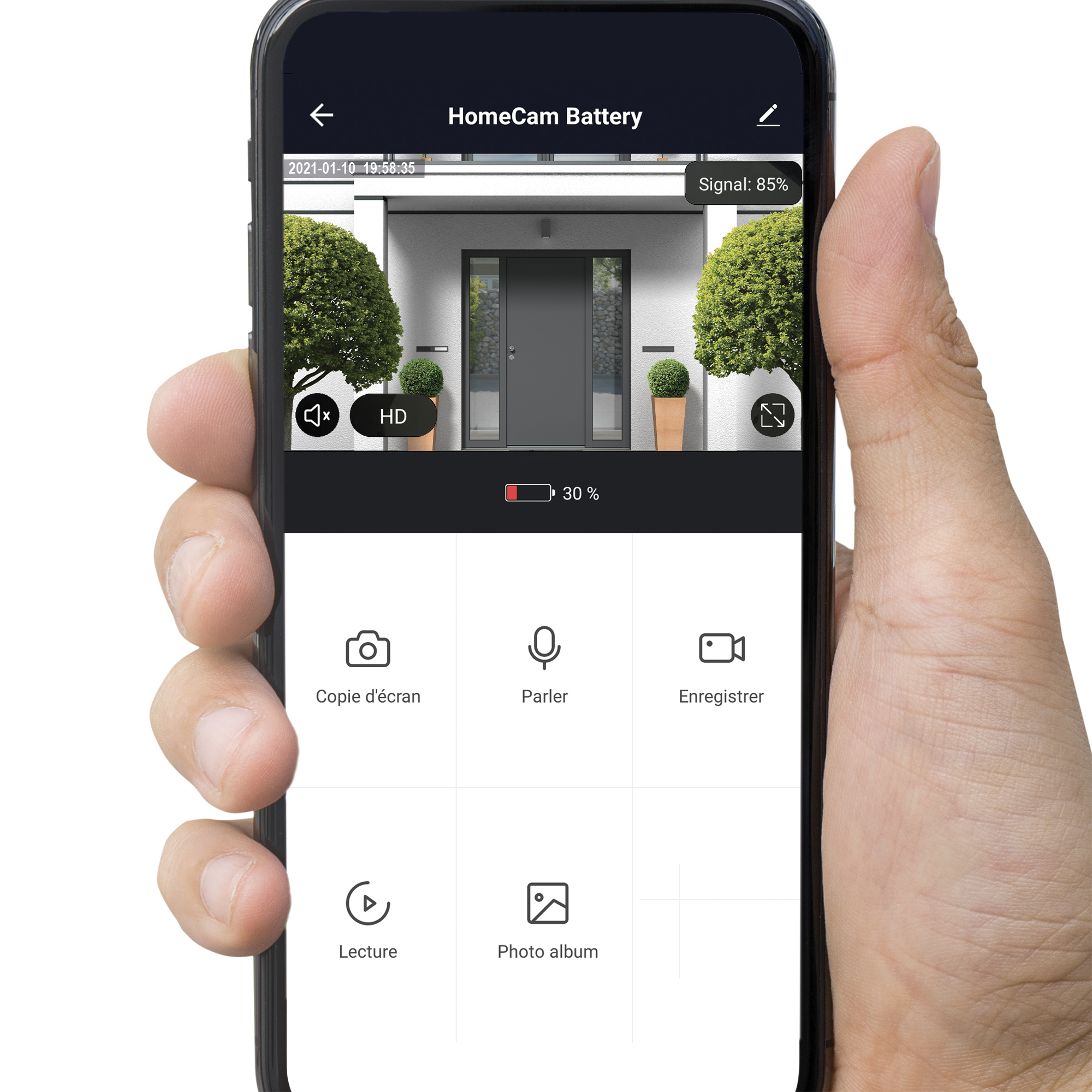 Caméra extérieure solaire Home Cam Battery