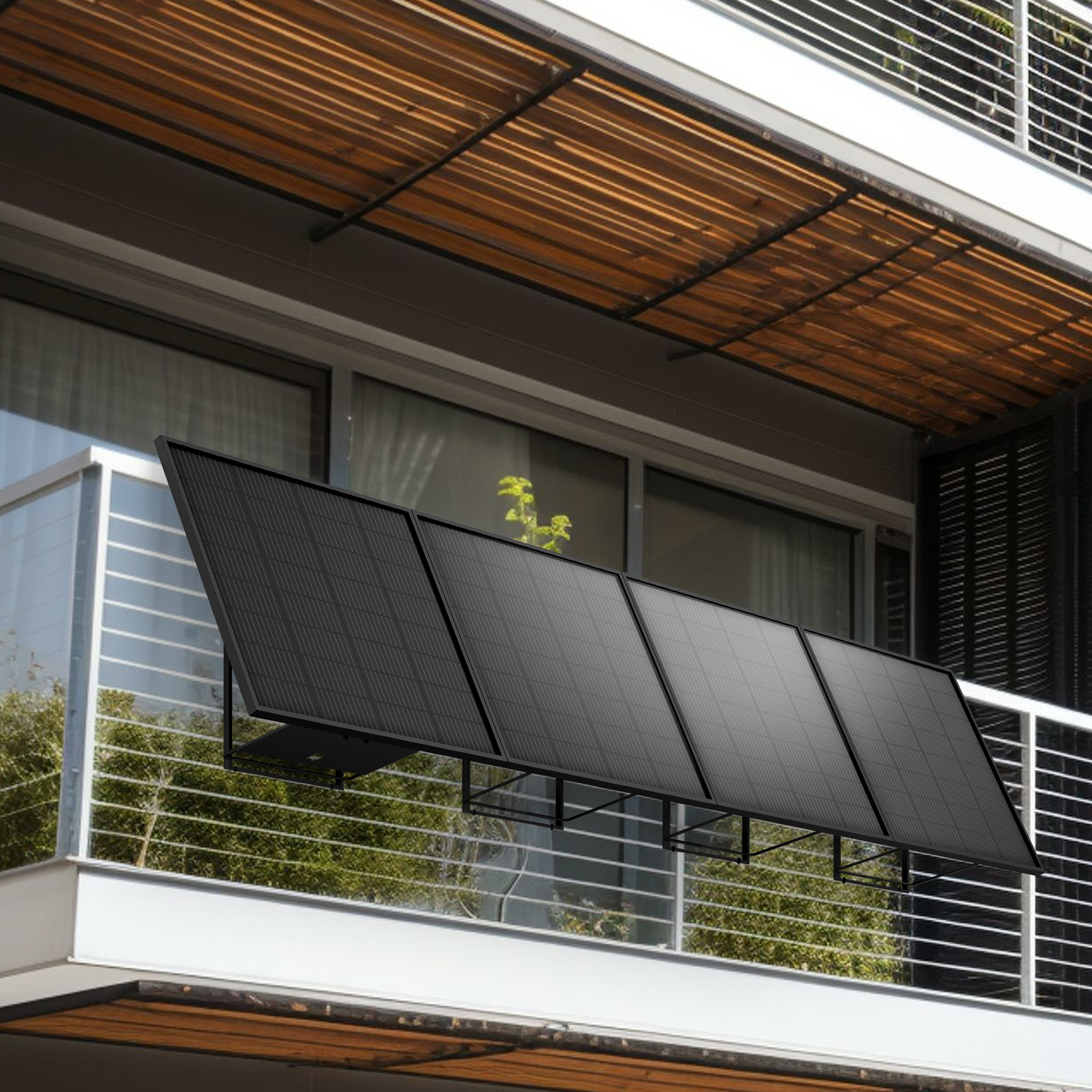 Kit de fixation balcon pour kit solaire Soria - 127126 - Avidsen