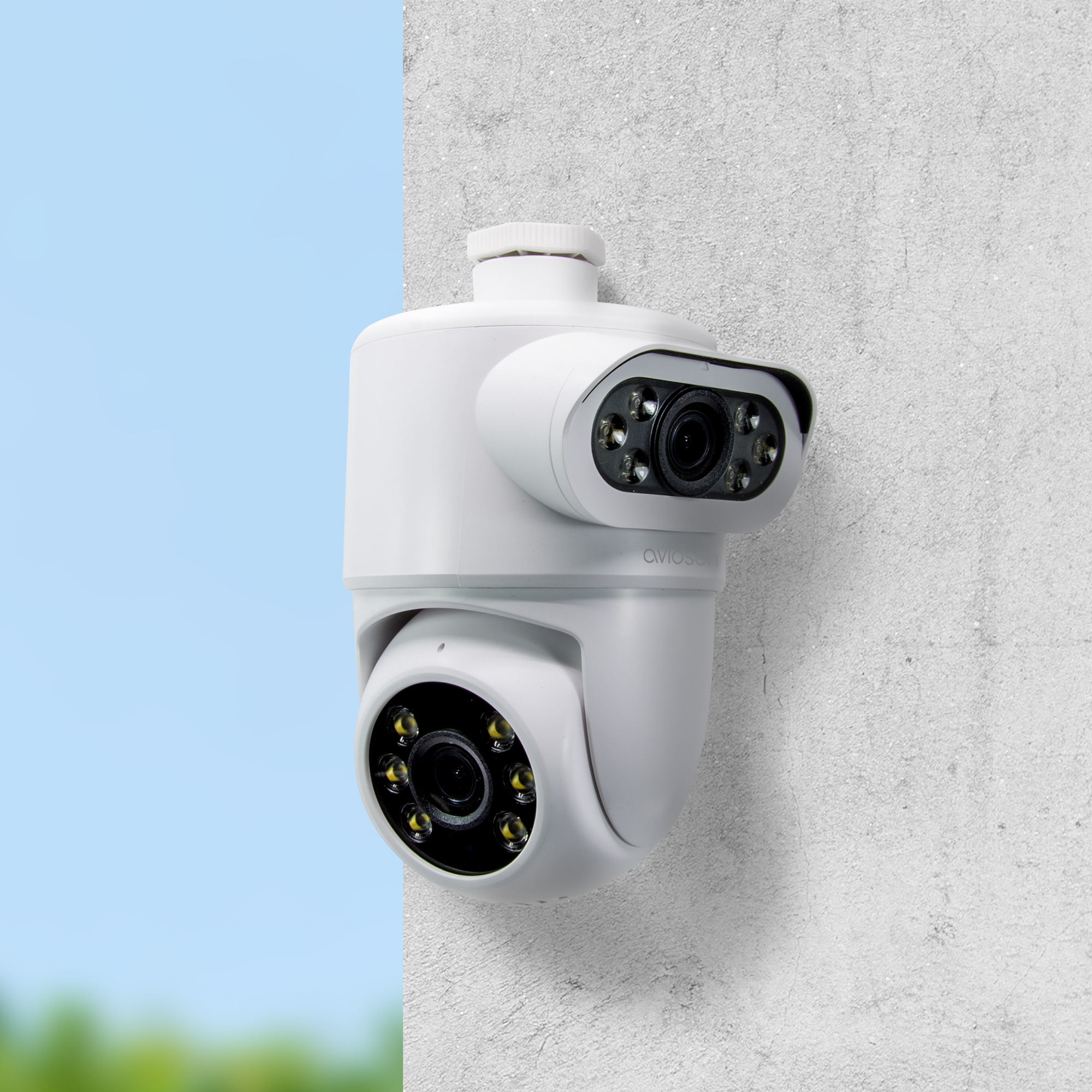 Caméra IP extérieure motorisée 2K avec double objectif HomeCam Dual PTZ