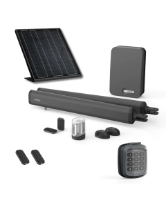 Motorisation solaire pour portail à battants + digicode - Moteur à vérins  - Teha 410