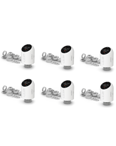 Lot de 6 vannes thermostatiques connectées HomeFlow TRV de chez Avidsen