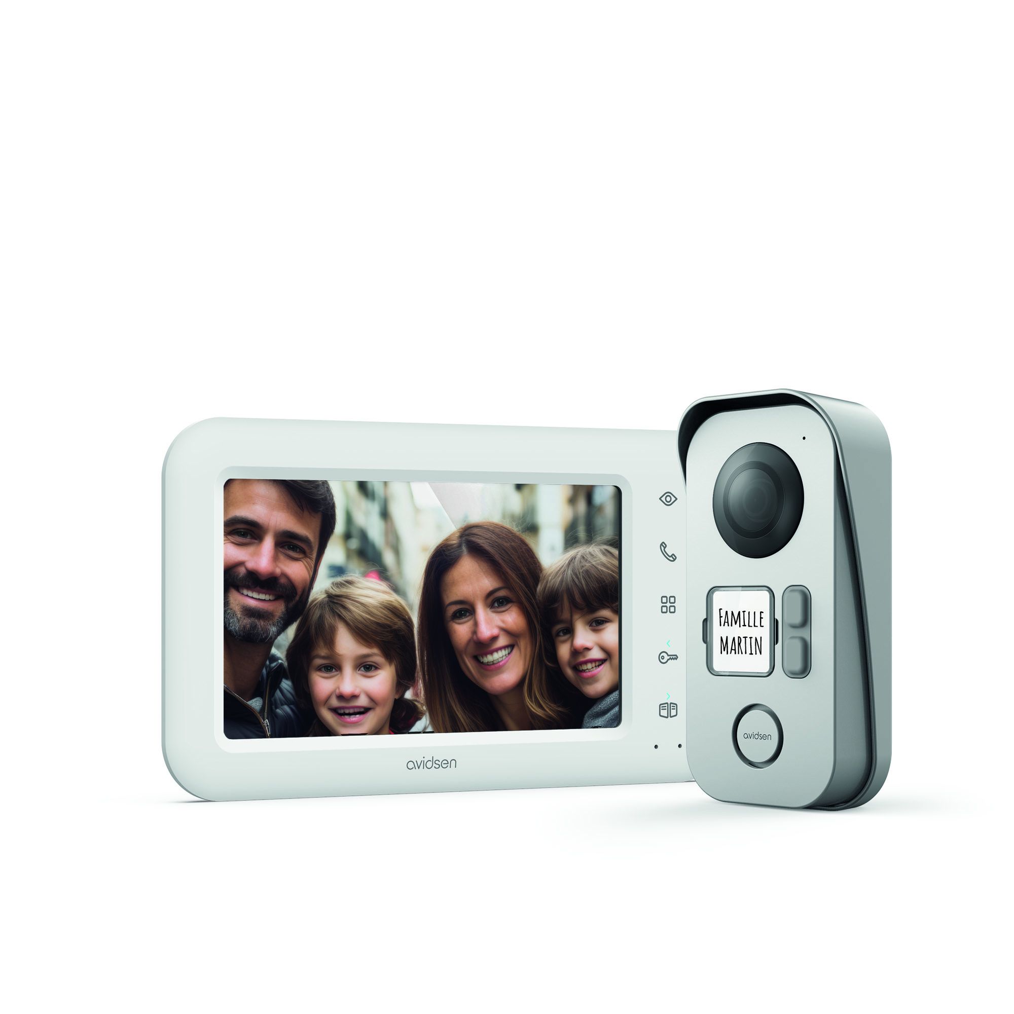 Un visiophone pour deux familles