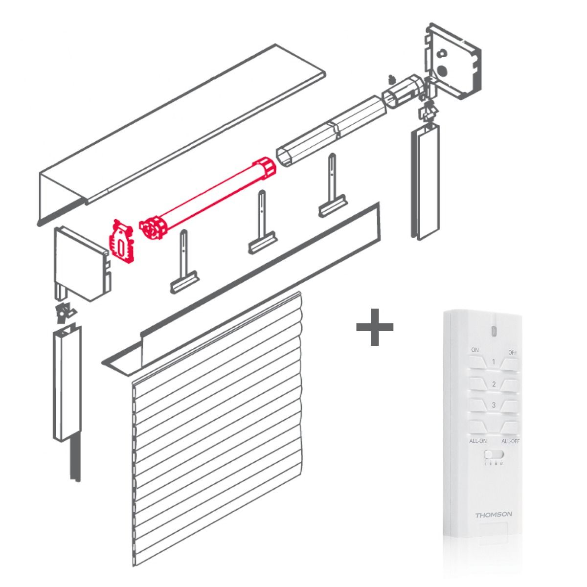 5 kit motorisation 6Nm volet roulants et stores