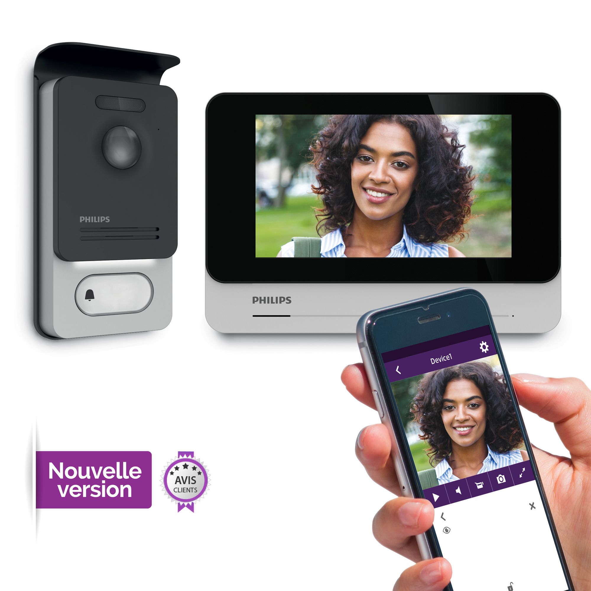 Votre smartphone prolonge la force de votre interphone vidéo