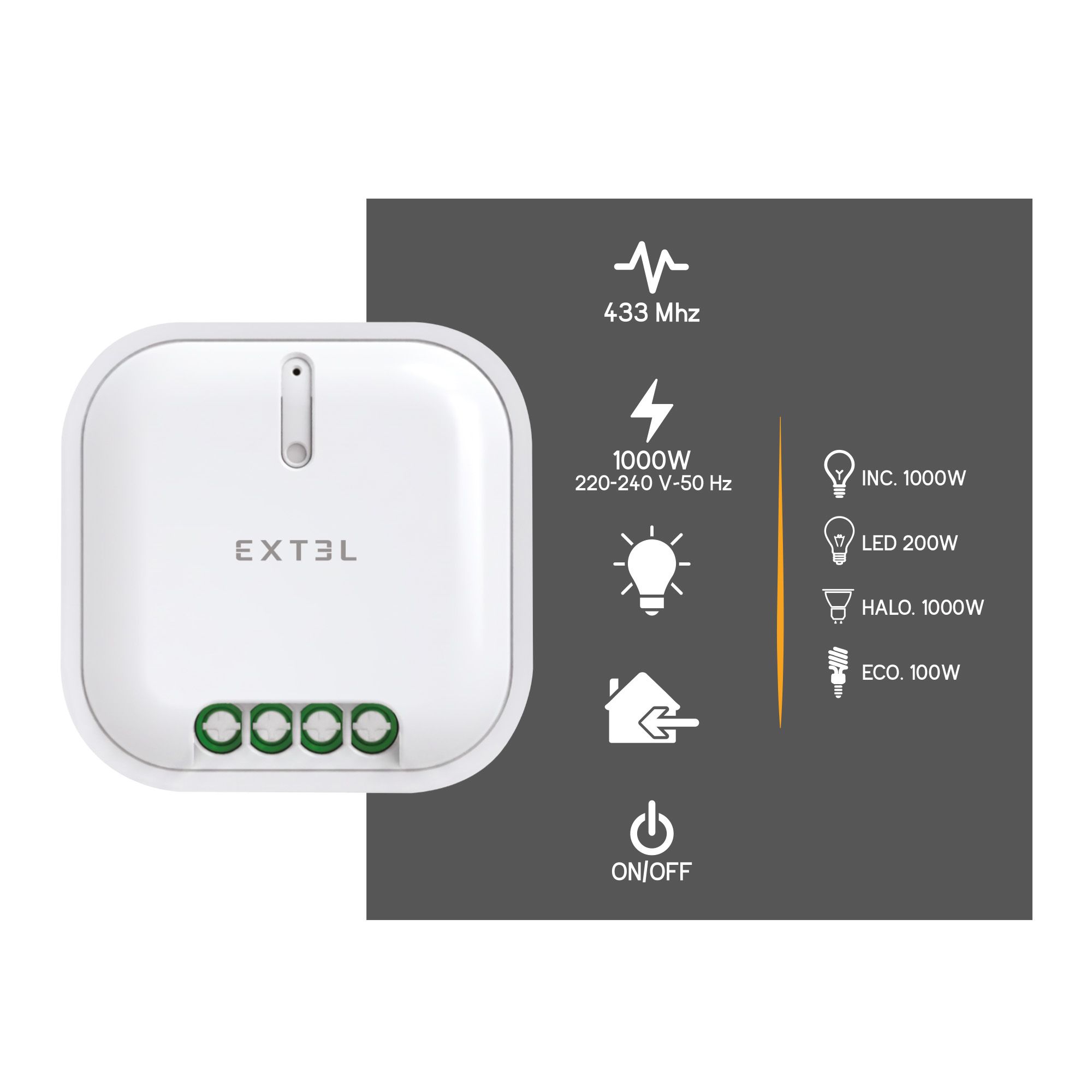 Compatible avec la majorité des ampoules
