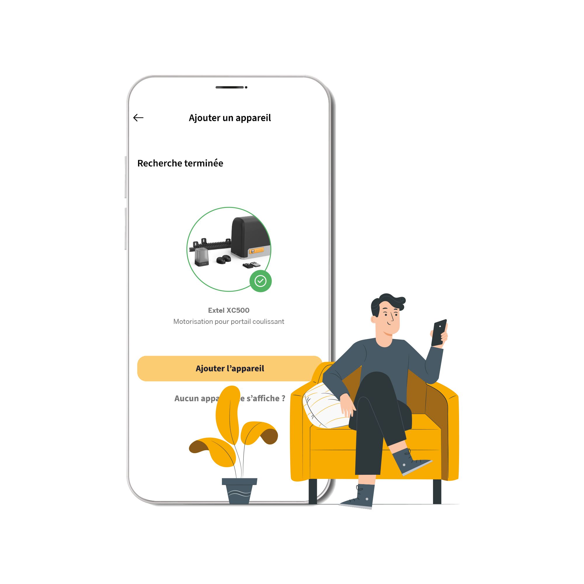 Tout se passe depuis l'application gratuite Extel Umii