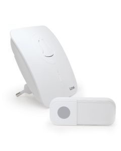 Carillo Plug Flash  - Sonnette sans fil 100 m. enfichable 16 sonneries IP44 - Extel - 061009