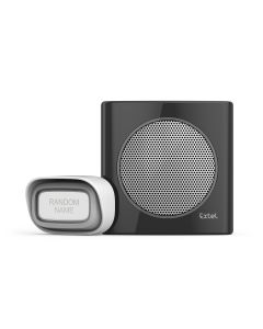 Sonnette sans fil Extel diBi Flash à piles, personnalisable Noir