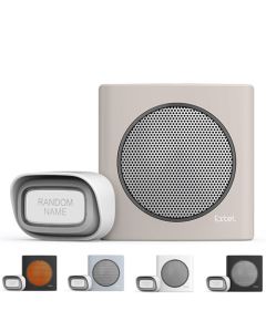 Carillon sans fil avec portée de 200m et 6 sonneries au choix - Extel diBi Flash Soft Blanc