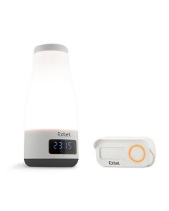 Sonnette sans fil MOOD avec enceinte bluetooth et lampe int&eacute;gr&eacute;e orange - 083701 - Extel