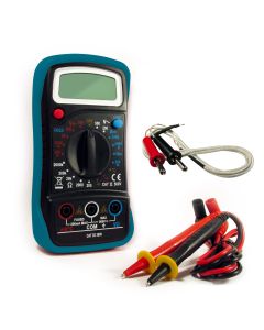 Multimètre numérique six fonctions de mesure avec piles multi-usages - Avidsen - 107100