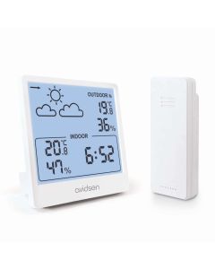Station météo rétroéclairée avec sonde extérieure sans fil - Avidsen - 107253