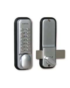 Serrure mécanique pour porte intérieure 35 - 60 mm - ouverture gauche droite - Extel - 109057