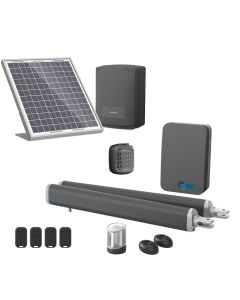 Motorisation solaire à vérins Avidsen Teha SE avec digicode pour portail battant