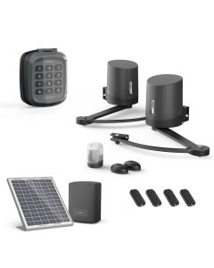 Motorisation Solaire pour portail à battants Avidsen ORANE510 + Digicode + 2 télécommandes supplémentaires (4 en tout)