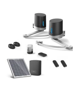 Motorisation pour portail à battants Avidsen ORANE SE + kit solaire + 2 télécommandes supplémentaires (3 en tout)