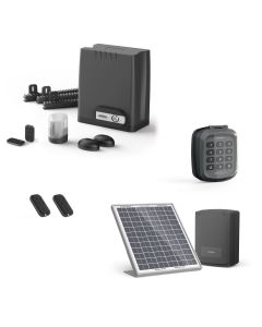 Kit Motorisation Avidsen OREA550 pour portail coulissant AVEC DIGICODE SANS FIL + kit solaire + 2 télécommandes