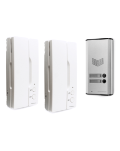 Kit d'interphones audio (avec combinés) pour deux logements 2 fils Multi Home - Thomson - 512282
