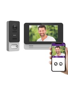 Visiophone tactile 7 pouces sans fil et connecté - WelcomeEye Wireless - Philips - 531039