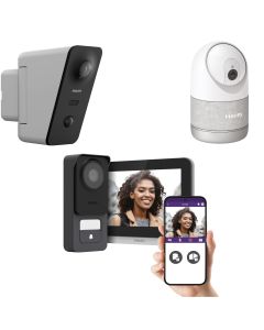 Kit Visiophone filaire 3K Philips Connect 3 + caméra intérieure + caméra extérieure