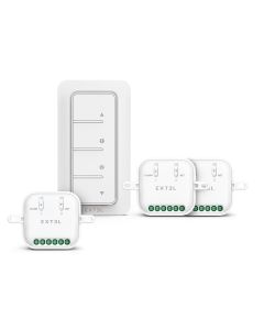 Kit de 3 modules volets roulants 433 MHz et sa télécommande - Gamme CASA - 701102