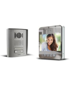 Visiophone couleur mains libres sur 2 fils QUATTRO²  Effet miroir
