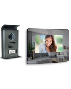 Visiophone filaire Extel Mombo avec effet miroir – Ouverture portail et portillon