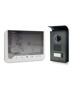 Visiophone 2 fils 7" avec mémoire de passage effet miroir et double commande Ice - Extel - 720306