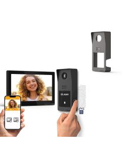 Kit visiophone filaire connecté Digital Connect + coque graphite