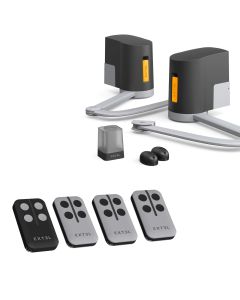 Motorisation connectée à bras articulés pour portail battant : 2.5m/250kg par battant - XB250 + 2 télécommandes OFFERTES - Extel Umii
