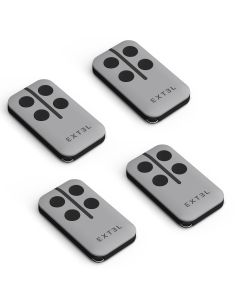 Lot de 4 télécommandes reconditionnées pour portail et porte de garage - Extel 761100R
