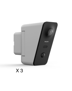 Lot de 3 caméras extérieures connectées WelcomeEye View Philips