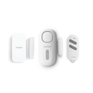 Kit mini alarme pour porte et fenêtre avec sirène intégrée et télécommande - Avidsen DOORGUARD