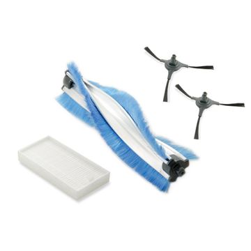 Kit 2 brosses latérales 1 brosse centrale 1 filtre HEPA Floor BF2 pour Floor 400/Floor 450 - Extel - 330006