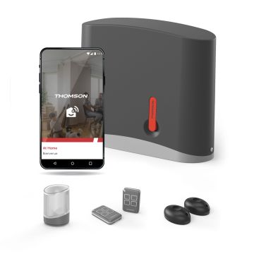 Motorisation pour portail coulissant swip 200 - Thomson Connecté à votre smartphone Android ou Apple Motorisation pour portail coulissant swip 200 - Thomson Connecté à votre smartphone Android ou Apple