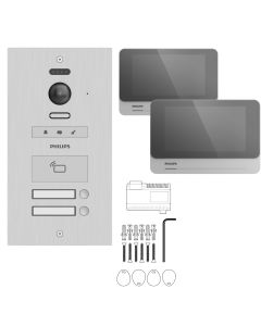 Visiophone immeuble collectif pour 2 appartements - Philips WelcomeHive Pro 2