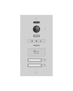 Platine de rue immeuble professionnel 2 noms - WelcomeHive Pro 2 - Philips - 531061