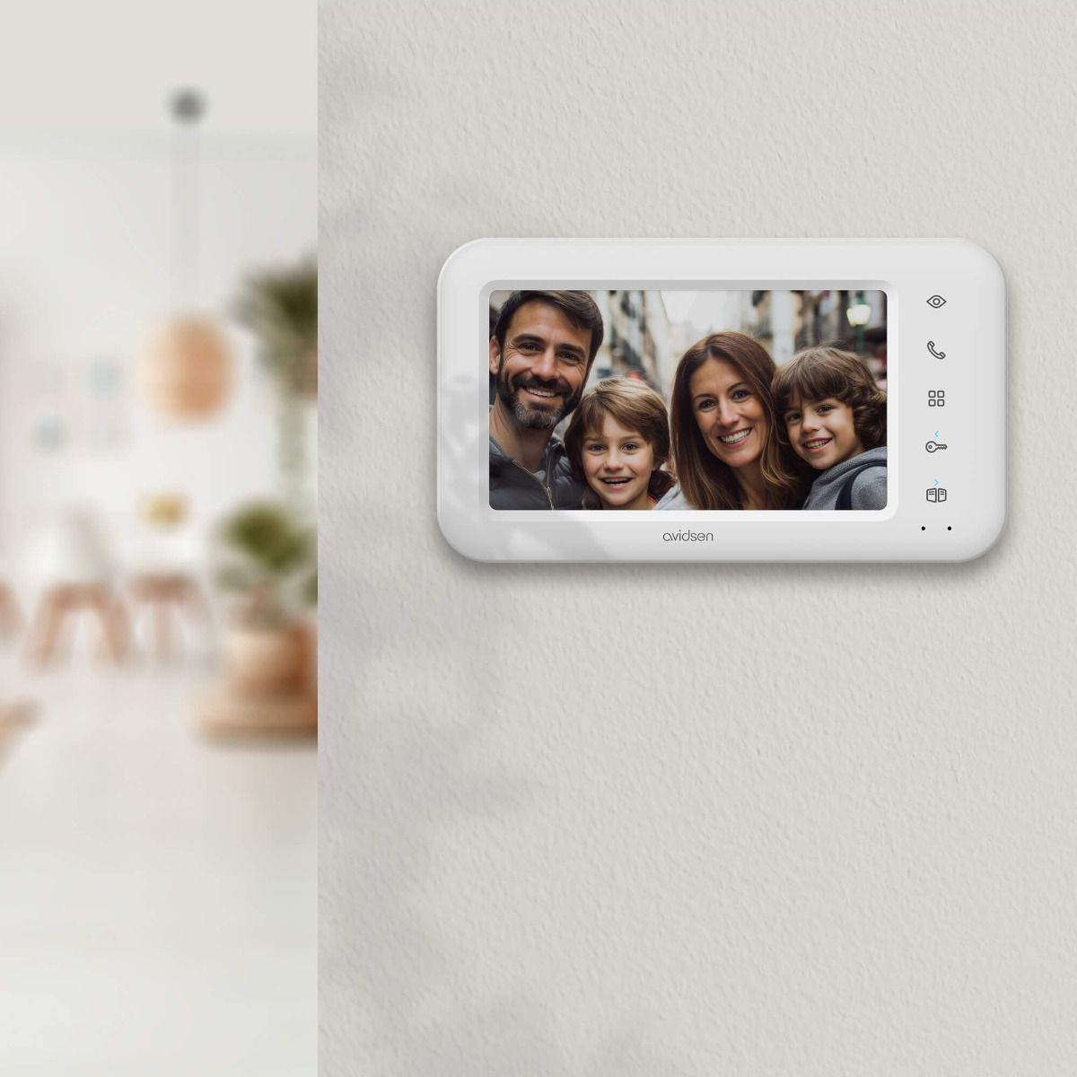 Un visiophone pour deux familles