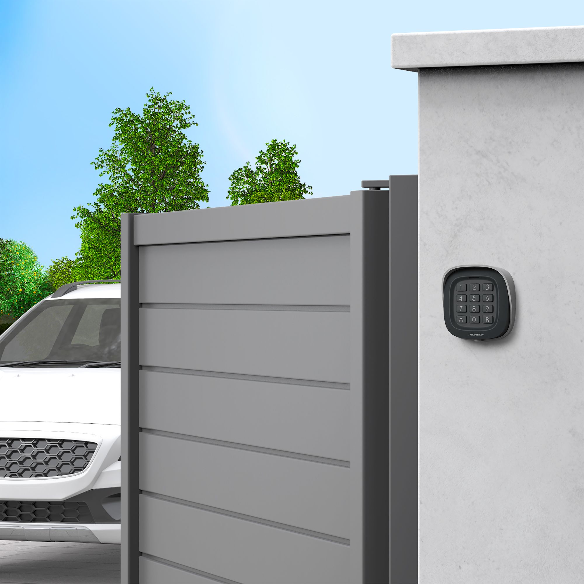 Vous pilotez simplement votre motorisation via le digicode