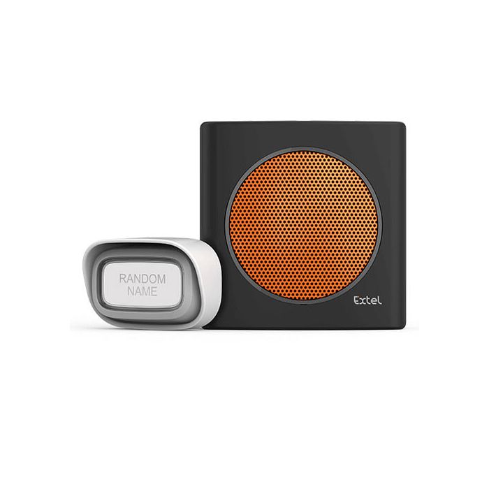 Sonnette sans fil diBi Flash Soft orange - 081737G - Extel