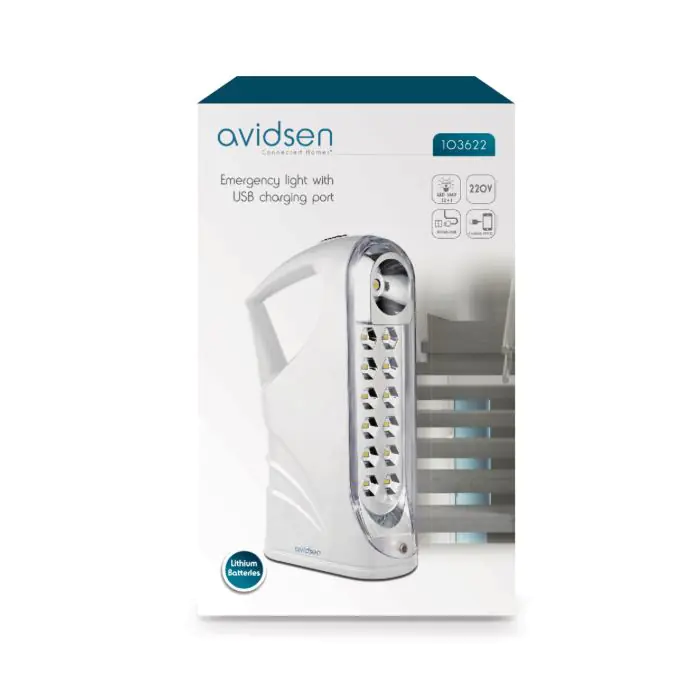 Lampe De Secours LED Automatique - S'allume En Cas De Panne, Rechargeable USB, Prise UE, 2 Modes