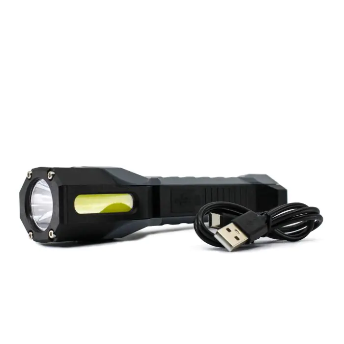 Enerledge - Lampe de poche LED compacte en aluminium 1000 Lumens - Rechargeable par