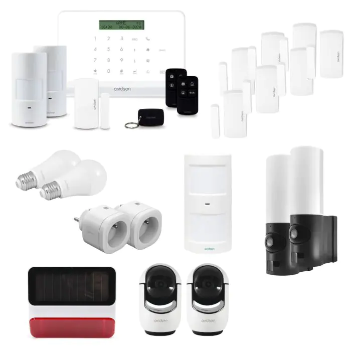 Kit Alarme Maison Sans Fil ALARMFUTUR House Kit 2 - Avec Sirène Et Télécommandes