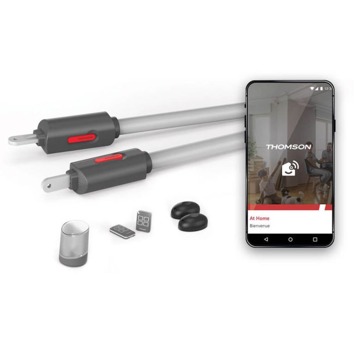 Motorisation télescopique pour portail à deux battants connectée - Sésame 150 - Thomson