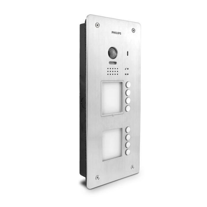Platine de rue 8 appartements pour les interphones vidéo Philips Pro