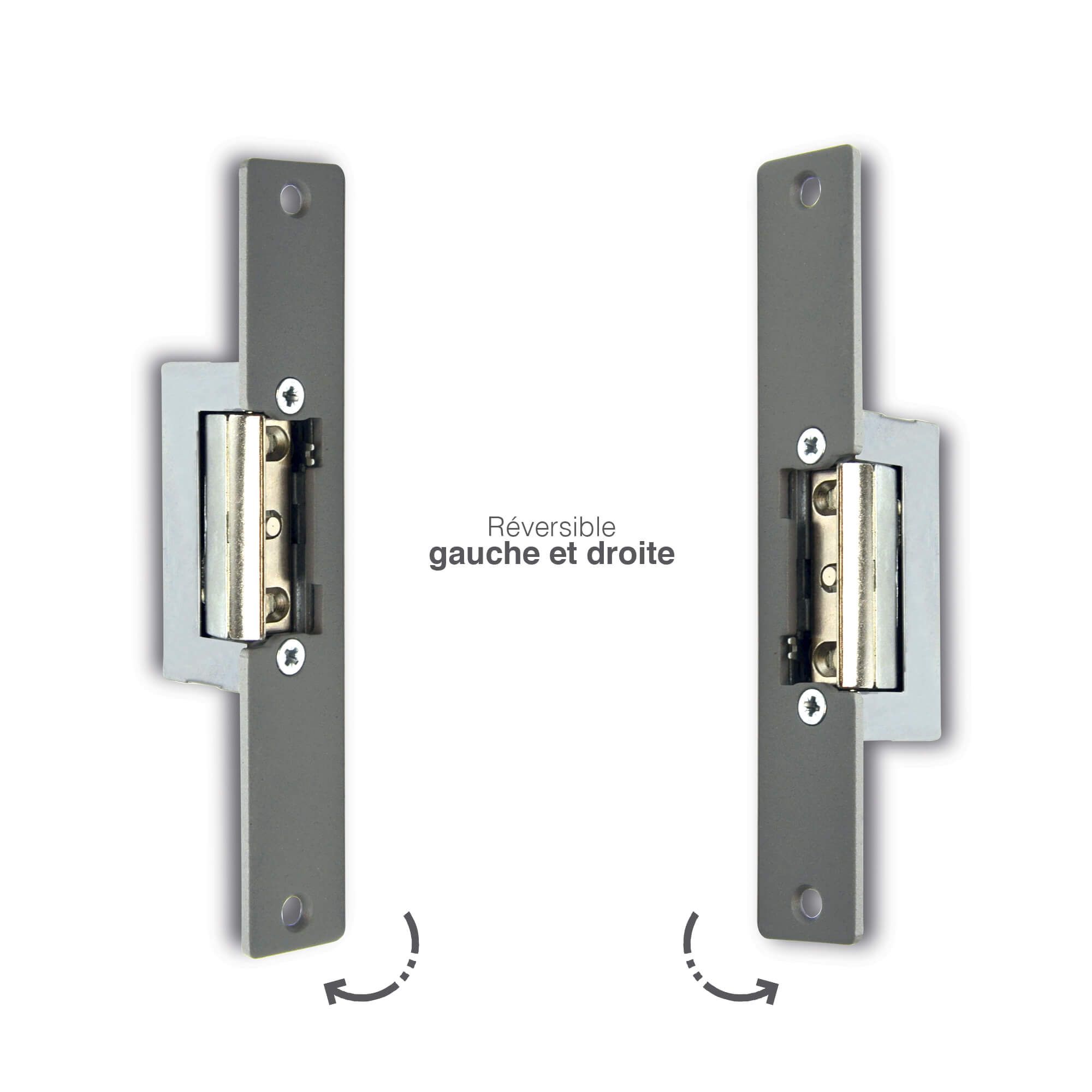 Une gâche compatible avec une orientation droite ou gauche