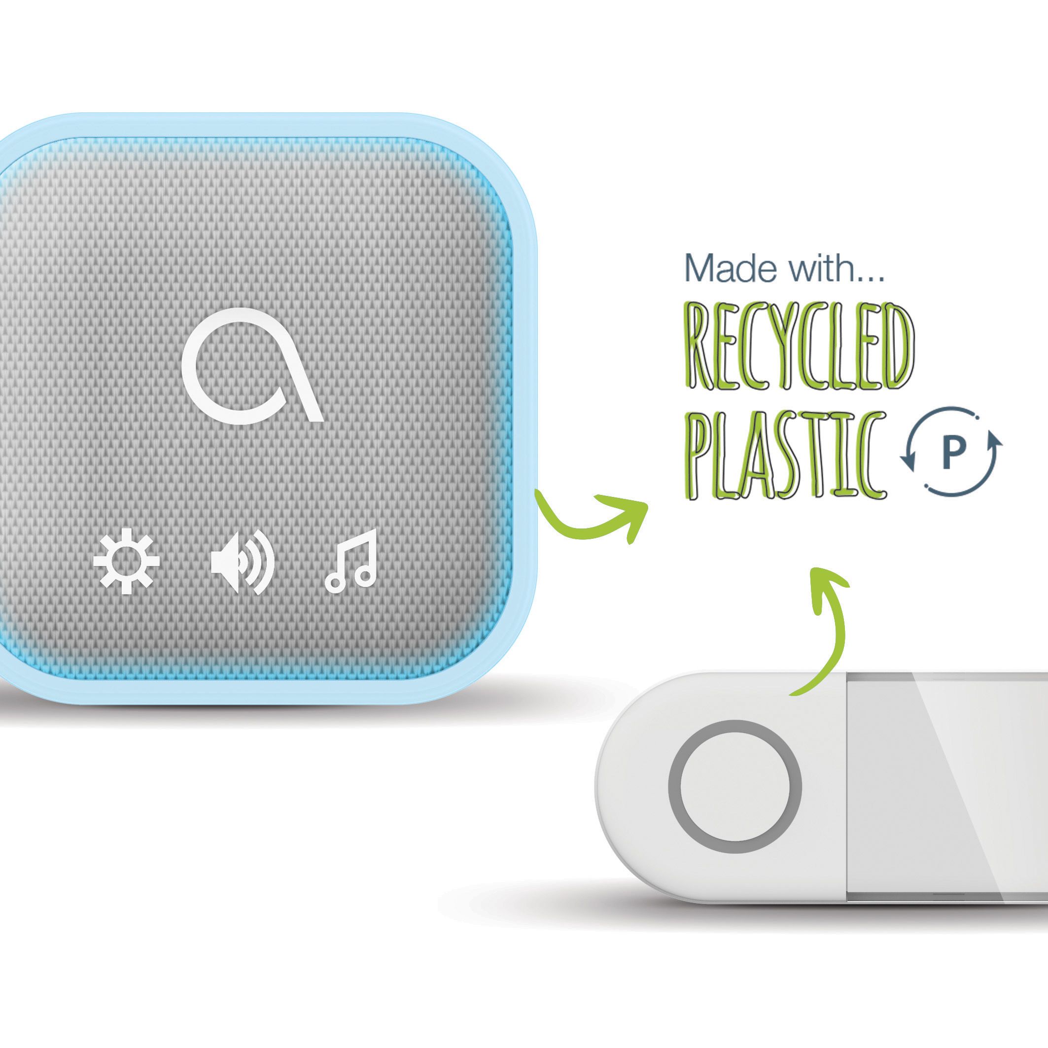 Ce carillon est en plastique recyclé