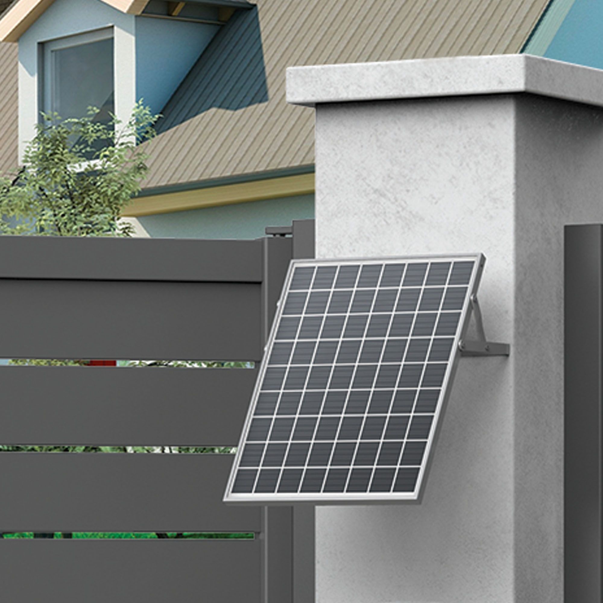 Une motorisation compatible avec kit d’alimentation solaire