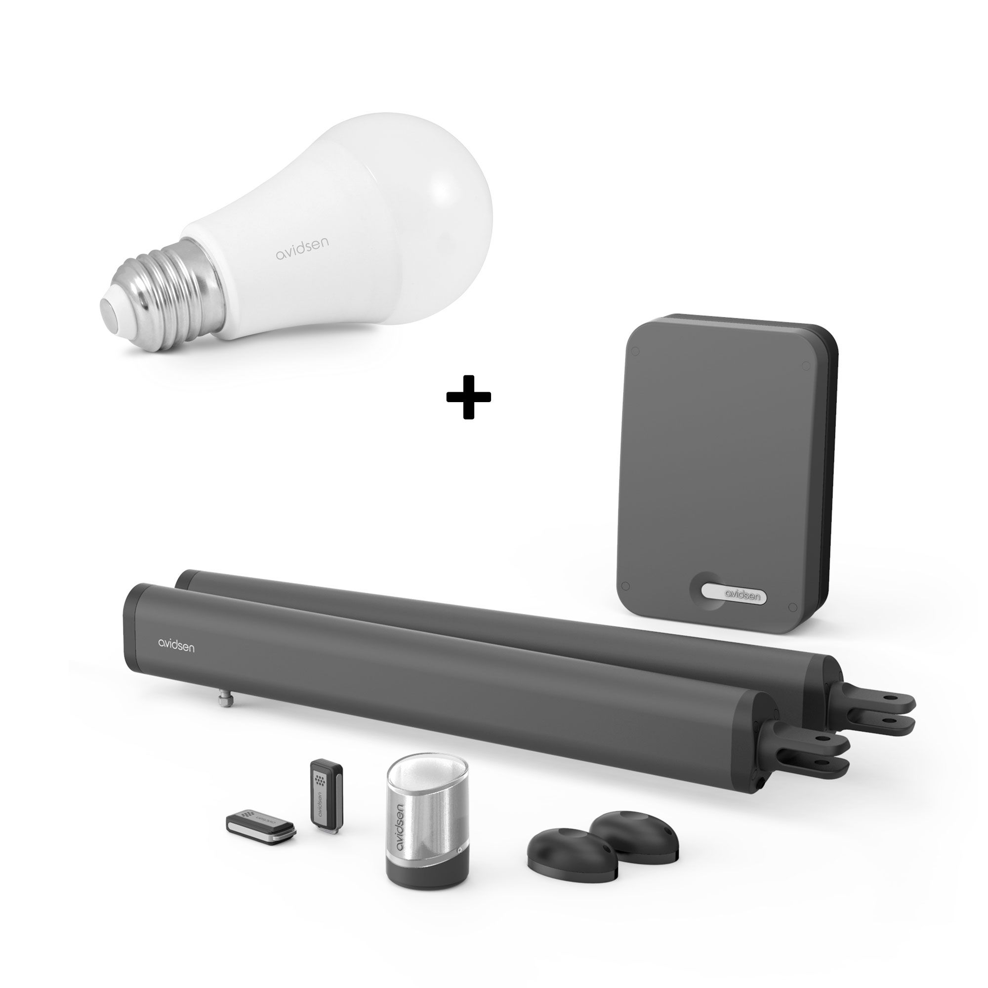 Kit 100% connectée : motorisation pour portail battant et son ampoule connectée OFFERTE